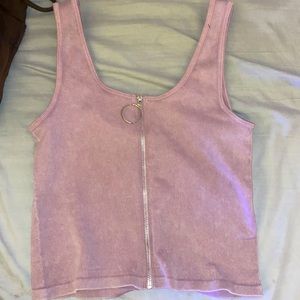 Purple crop tank